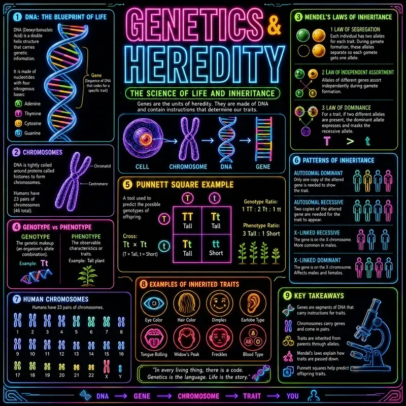 Neon Science Infographic Generator