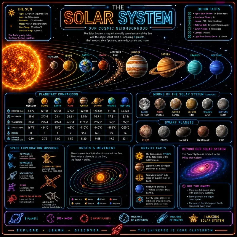 Neon Science Infographic Generator