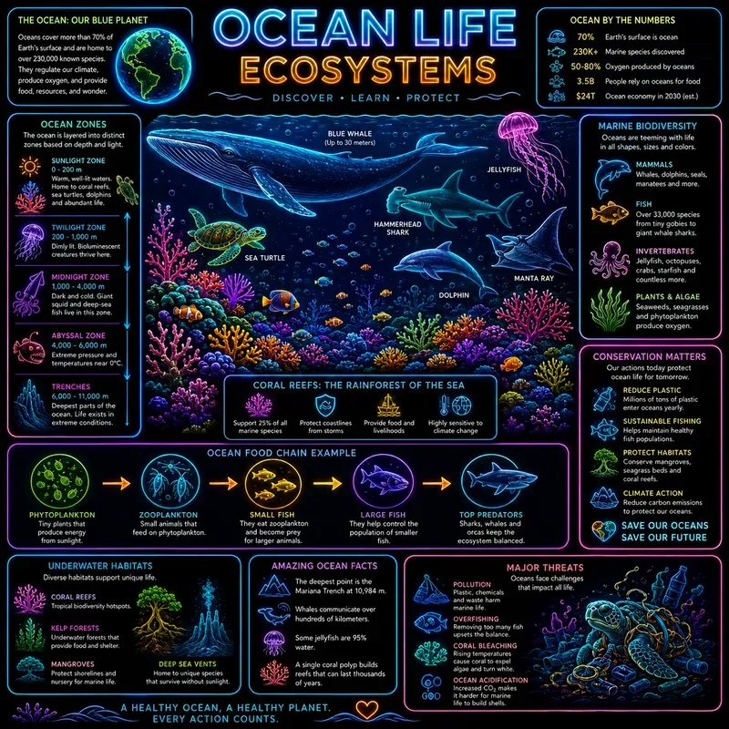 Neon Science Infographic Generator