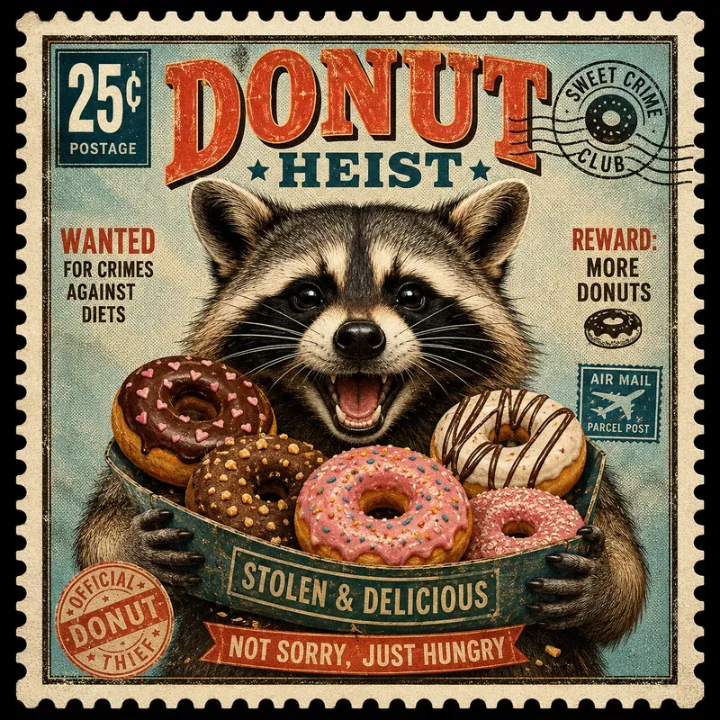 Vintage Animal Stamp Posters