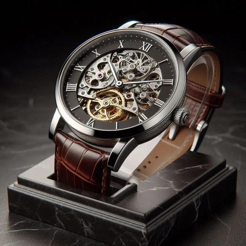 Luxury Skeleton Watch Studios 3D