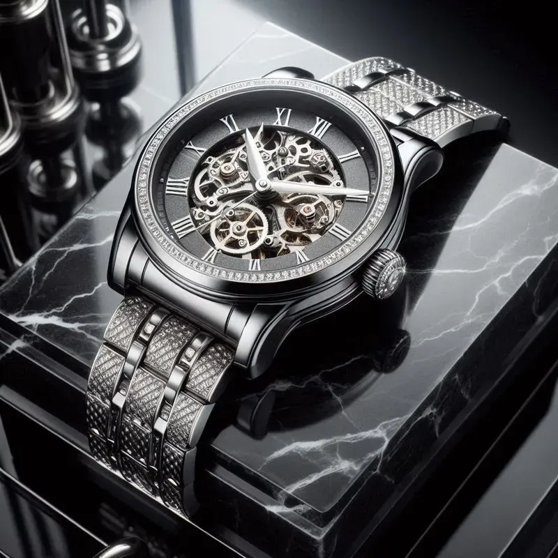 Luxury Skeleton Watch Studios 3D