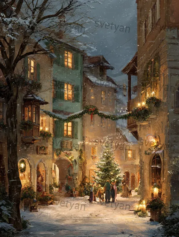 Vintage Christmas Towns