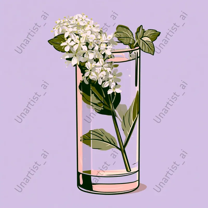 Flat Vector Cocktail Poster Illustrations