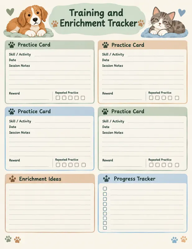 New Pet Welcome Home Planner
