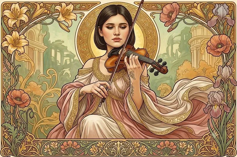 Vintage Mucha Poster Portrait Generator