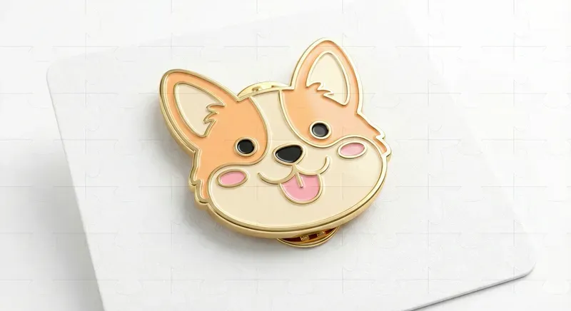 3D Enamel Pin Mockups