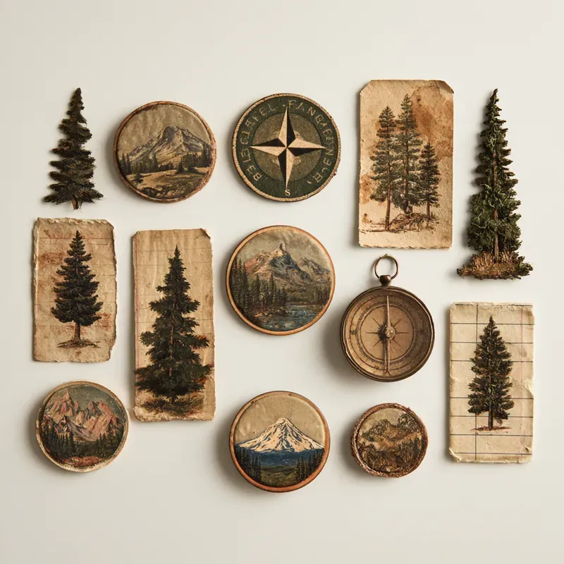 Wilderness Ranger Junk Journal Ephemera