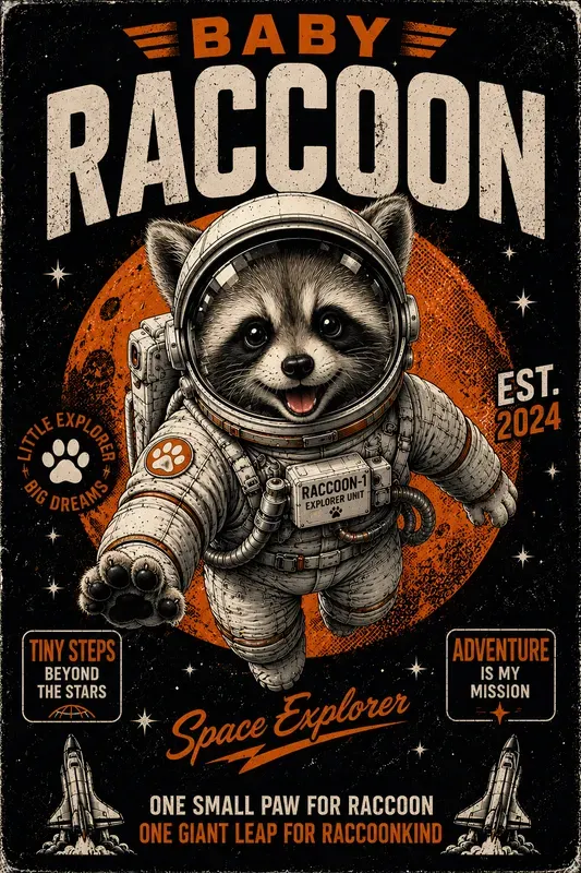Retro Space Character Tshirt Collections