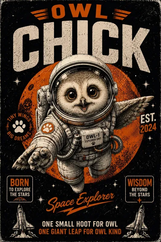 Retro Space Character Tshirt Collections