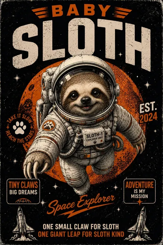 Retro Space Character Tshirt Collections