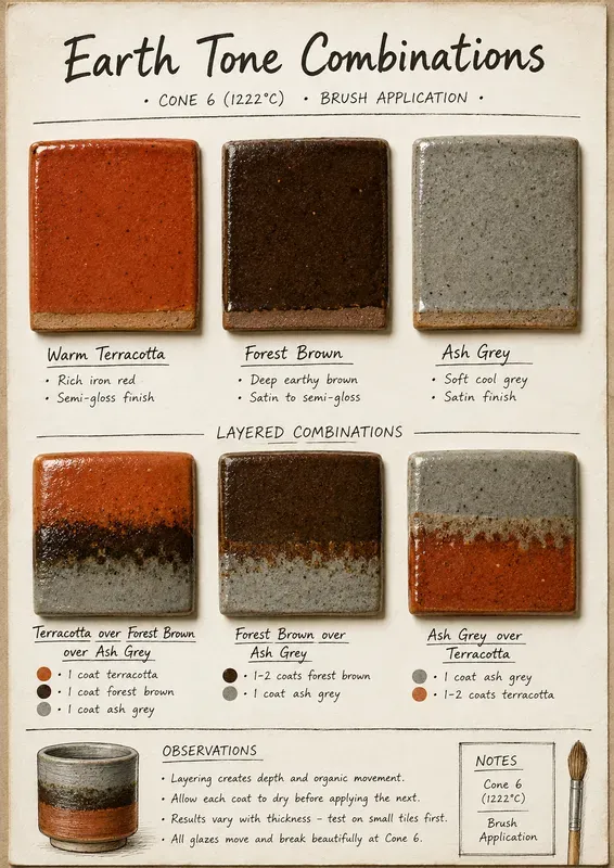 Pottery Glaze Combination Card Generator