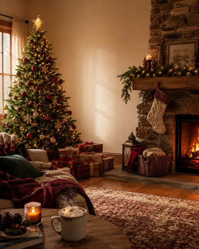 Cozy Christmas Lifestyle Scene Gens