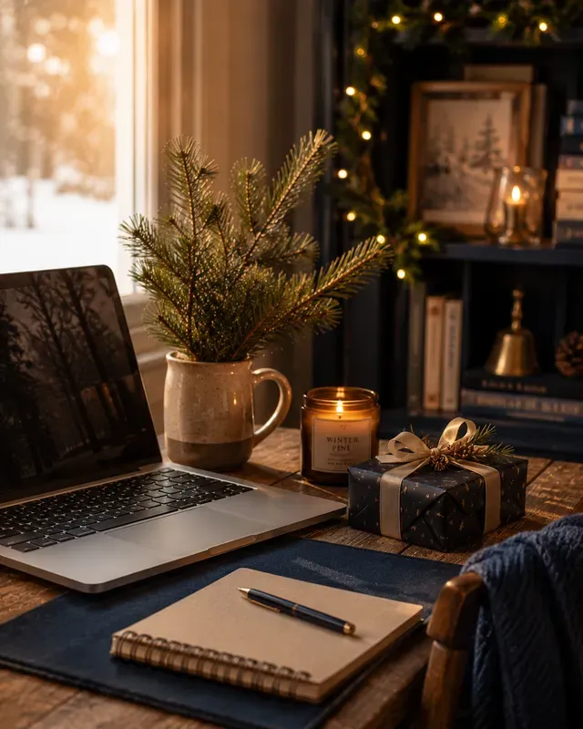 Cozy Christmas Lifestyle Scene Gens