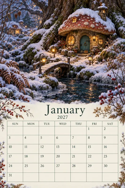 Secret Key Fairy Garden Calendars