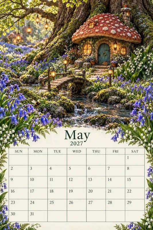 Secret Key Fairy Garden Calendars