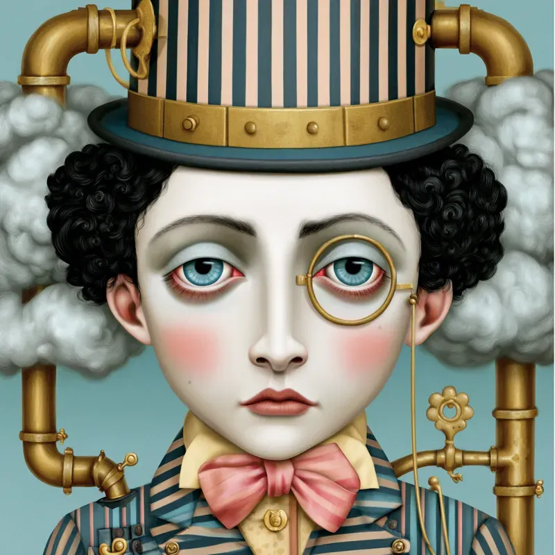 Whimsical Steampunk Vector Art