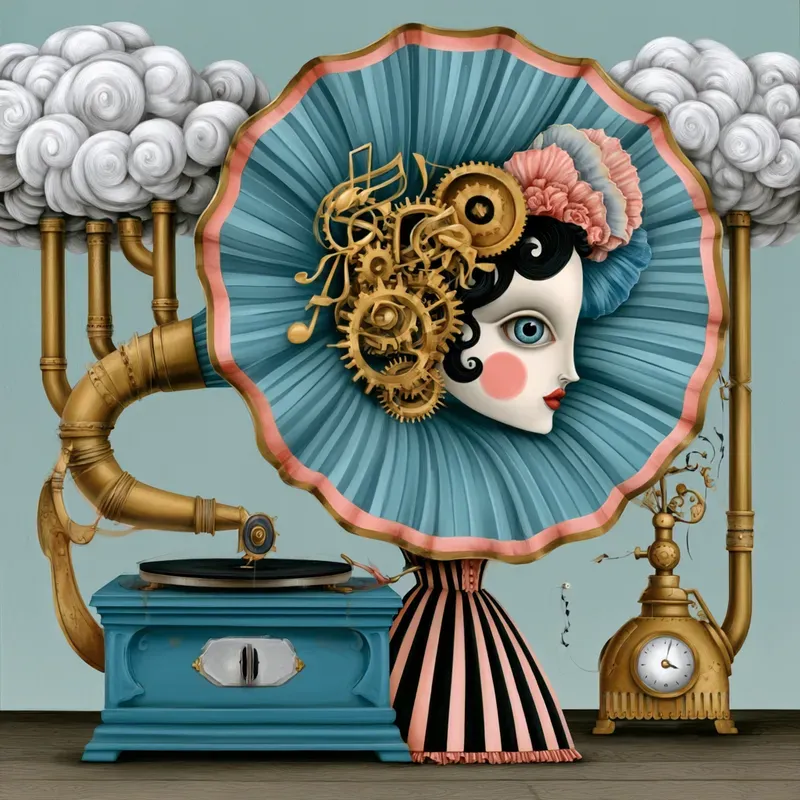 Whimsical Steampunk Vector Art