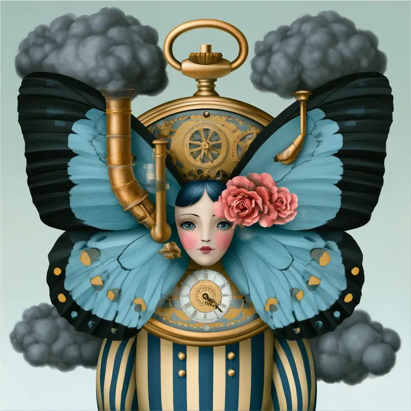Whimsical Steampunk Vector Art