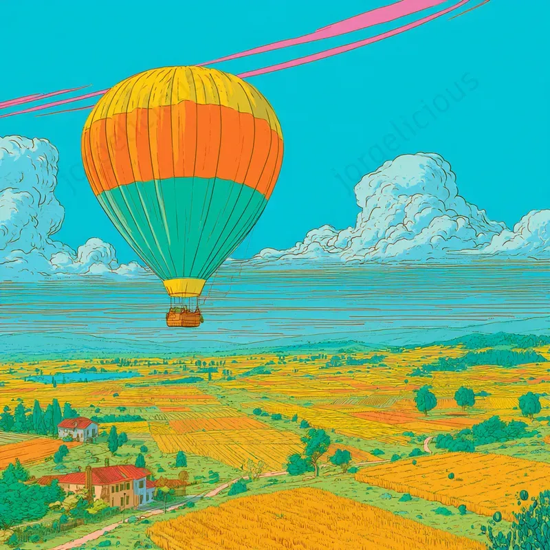 Vibrant Illustrated Adventure Scenes