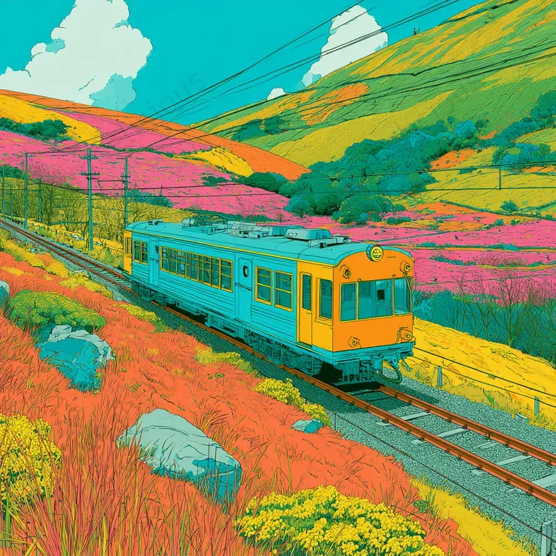 Vibrant Illustrated Adventure Scenes
