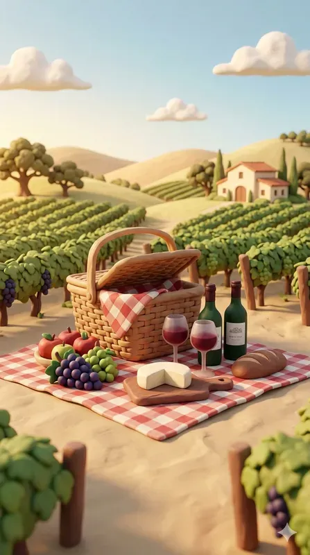 3D Claymation Summer Holidays Napa Valley