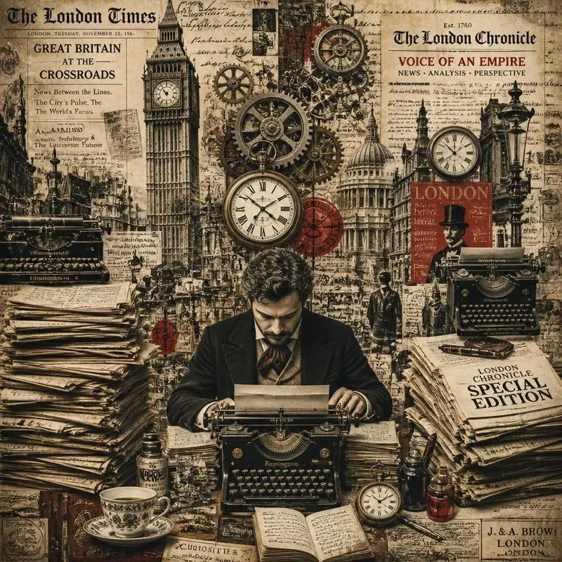 Surreal Newspaper Time Collages