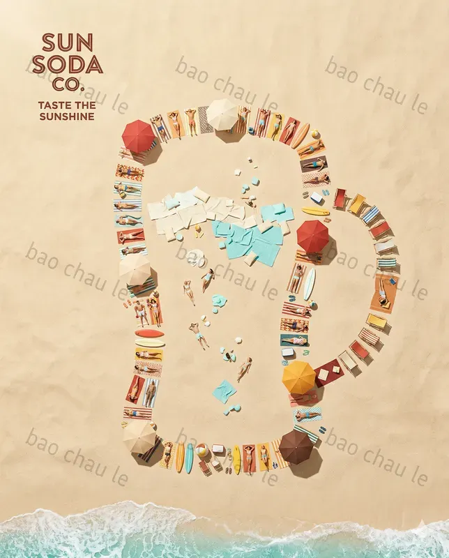 Soda Brand Beach Bottles