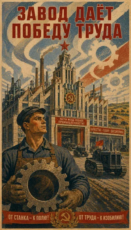 Vintage Soviet Poster Series