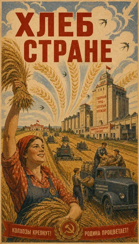 Vintage Soviet Poster Series
