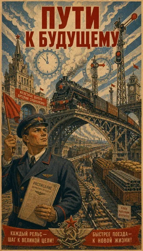 Vintage Soviet Poster Series