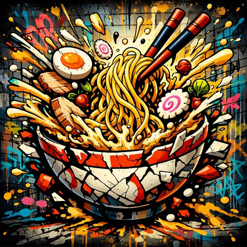 Explosive Urban Food Art