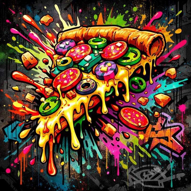 Explosive Urban Food Art