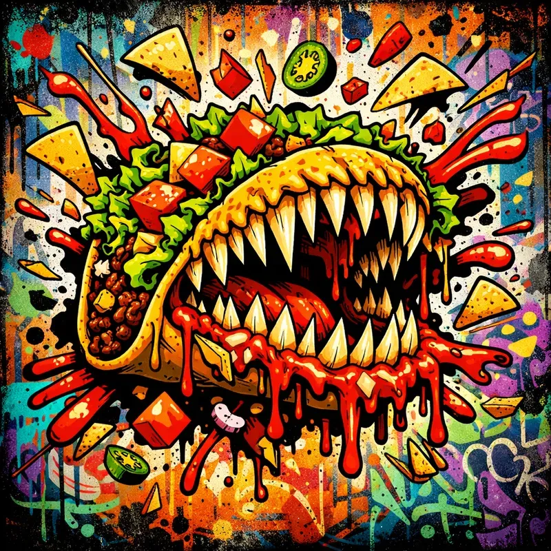 Explosive Urban Food Art