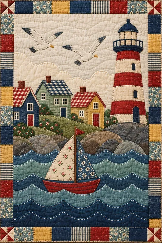 Quilted Folk Art Wall Prints