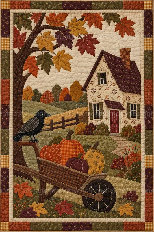 Quilted Folk Art Wall Prints