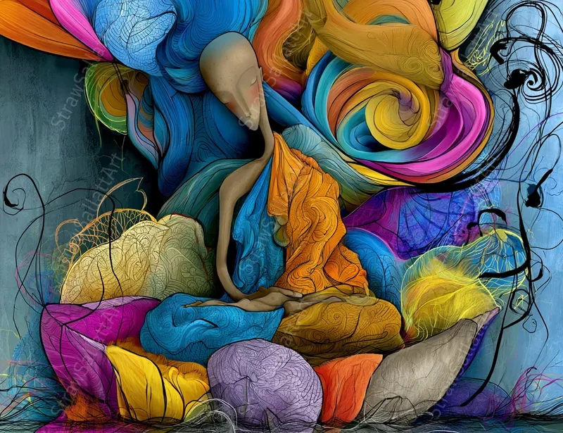 Neon Surreal Psychedelic Wall Art Prints