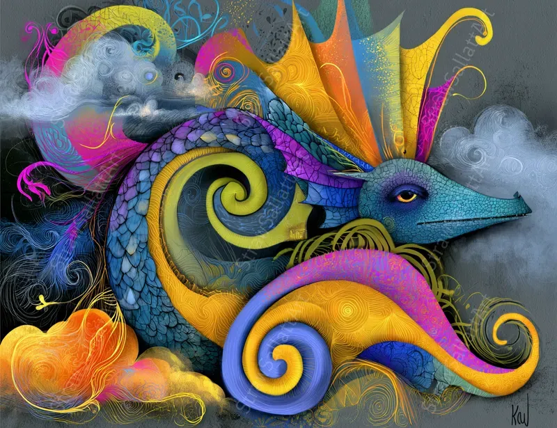 Neon Surreal Psychedelic Wall Art Prints