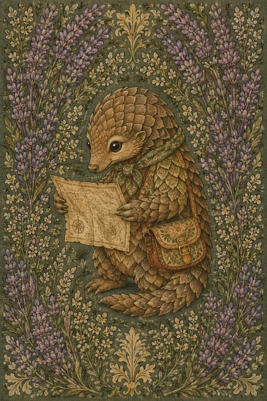 Vintage Textile Woodland Nursery Art