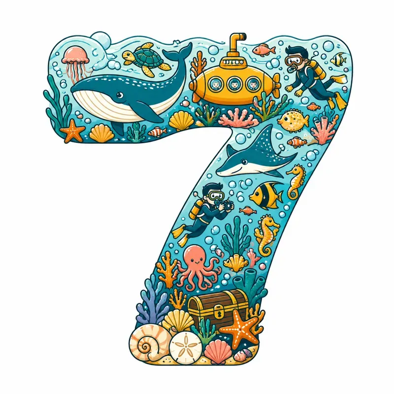 Playful Illustrated Number Typography
