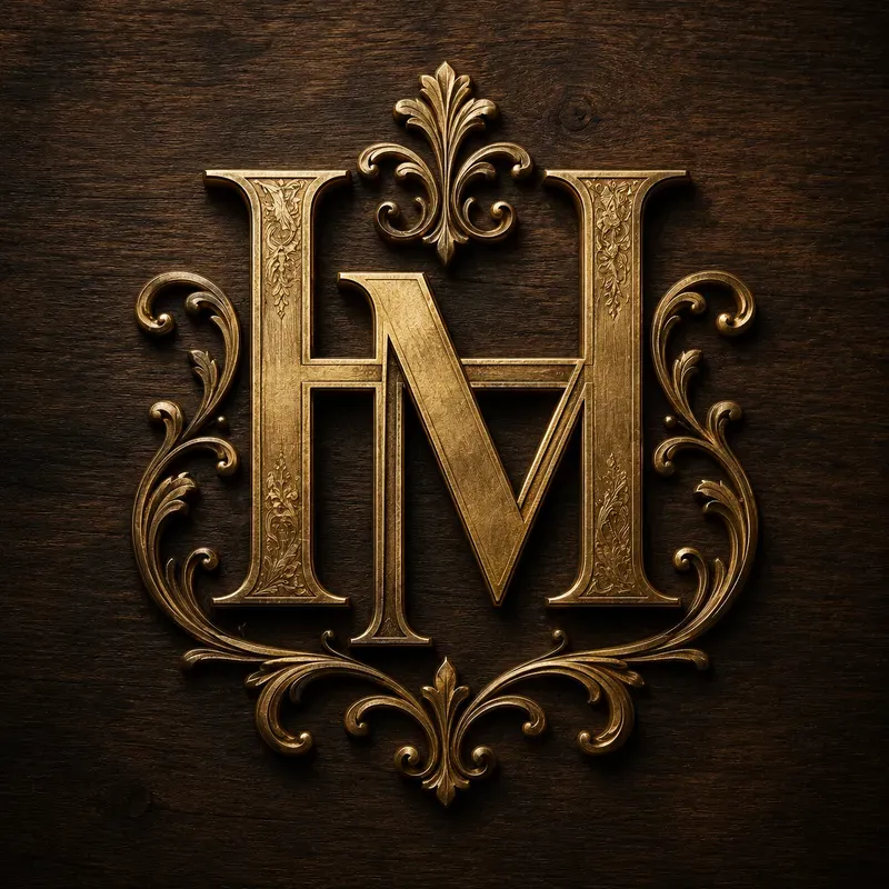 Luxury Gold Monogram Logos