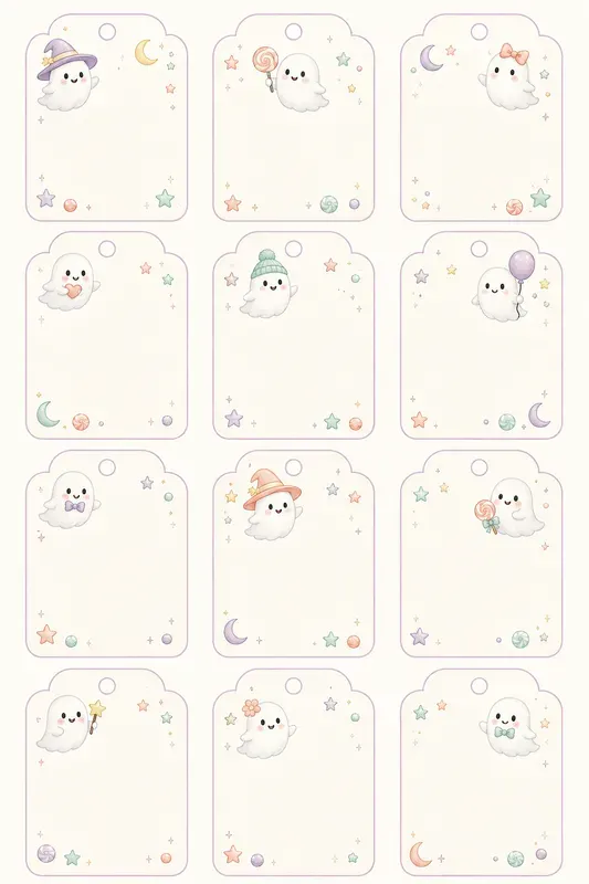 Sweet Pastel Ghost Halloween Party Decors