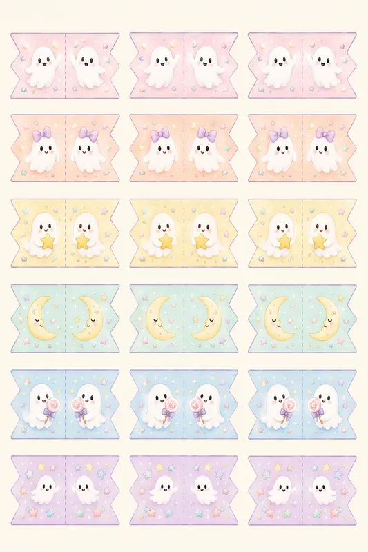 Sweet Pastel Ghost Halloween Party Decors