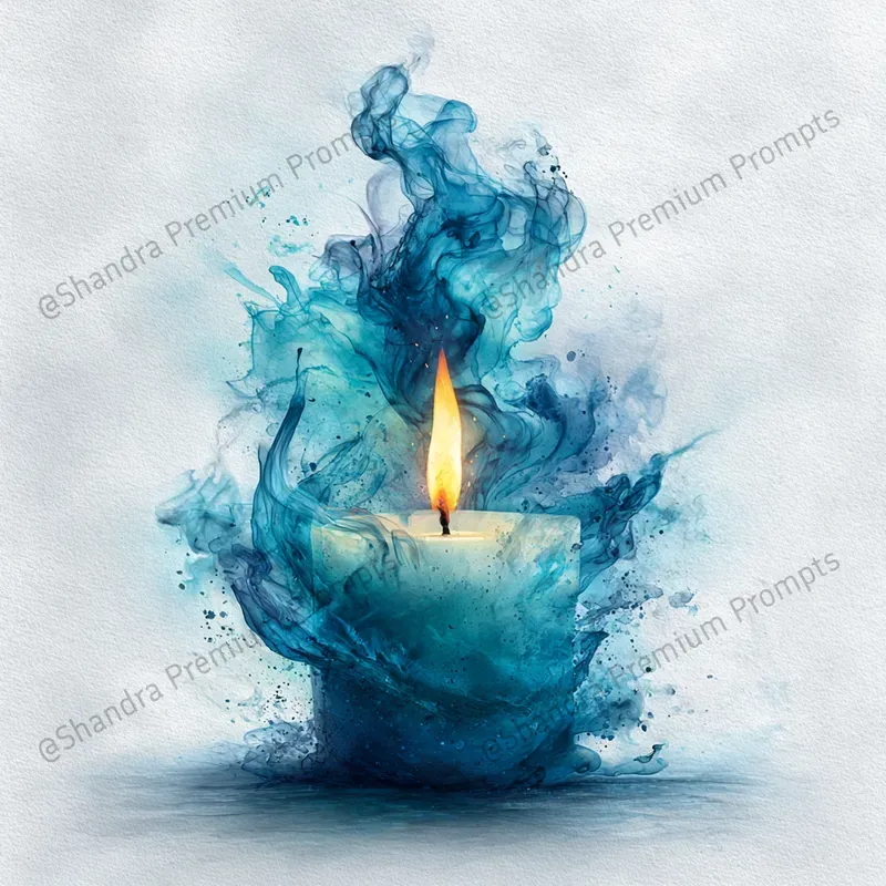 Watercolor Smoke Cliparts