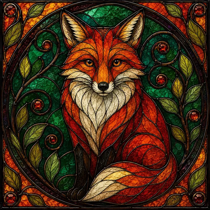 Stained Glass Folk Art Character Creators