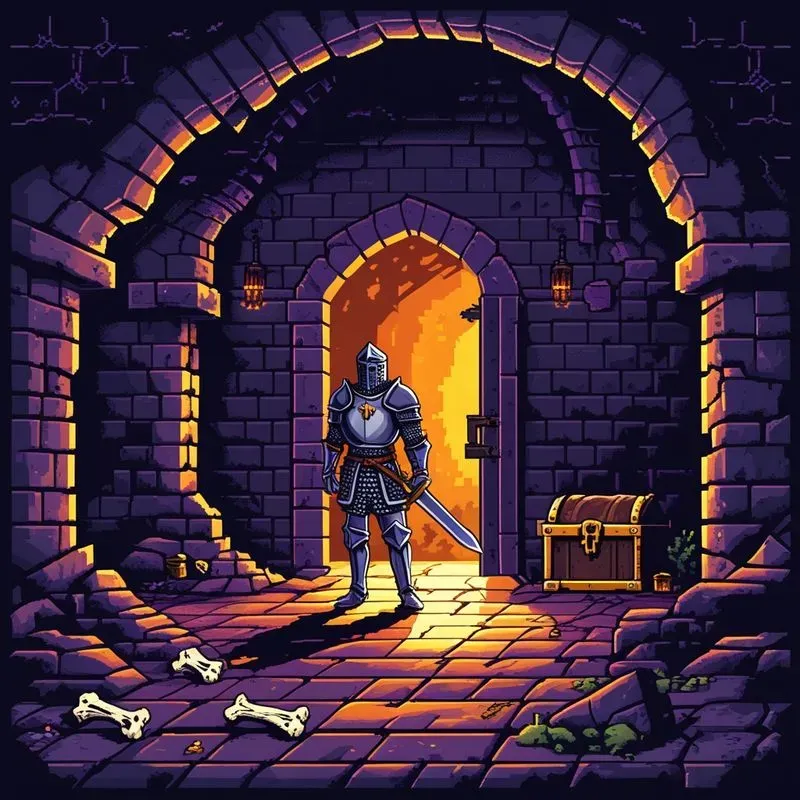 Pixel Art Retro Game Scene Generator