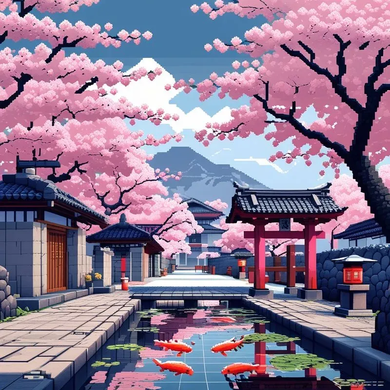 Pixel Art Retro Game Scene Generator