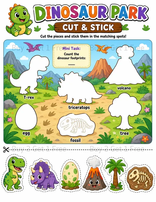 Cute Cut Paste Worksheets