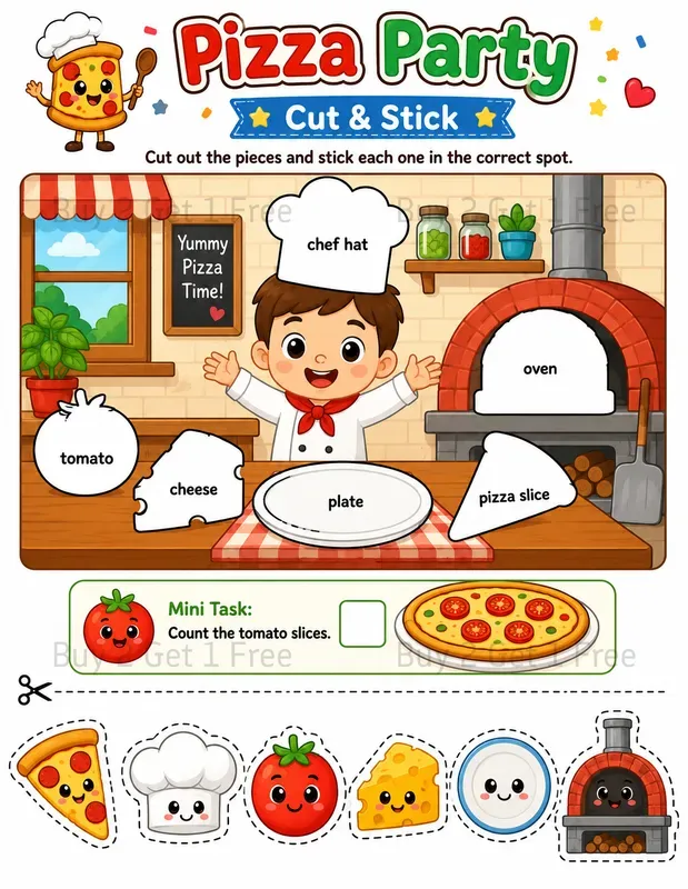 Cute Cut Paste Worksheets