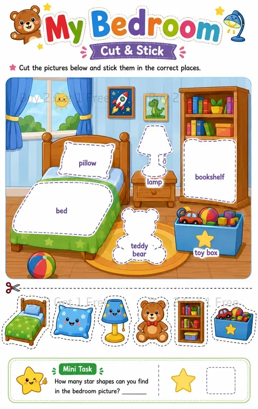 Cute Cut Paste Worksheets